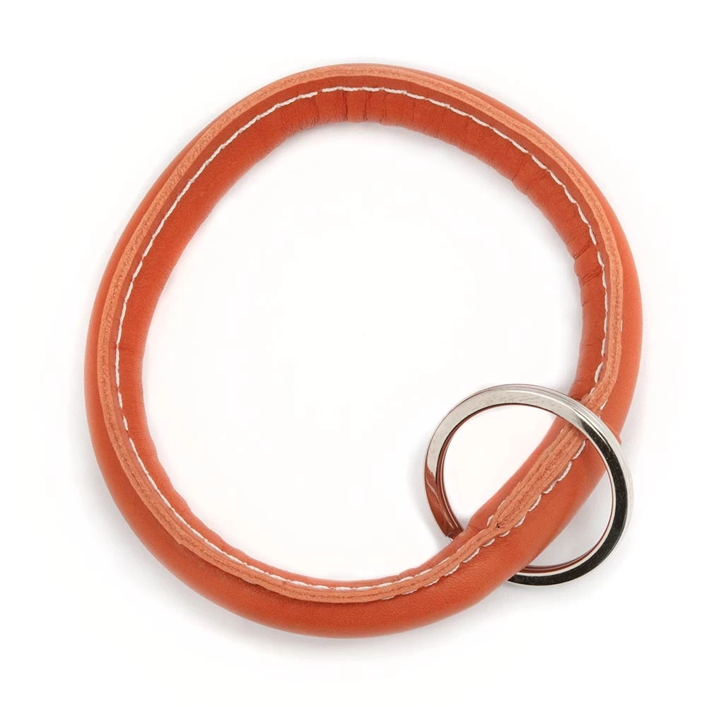 runder_schluesselanhaenger_leder_12 Key Ring, leather, round, black