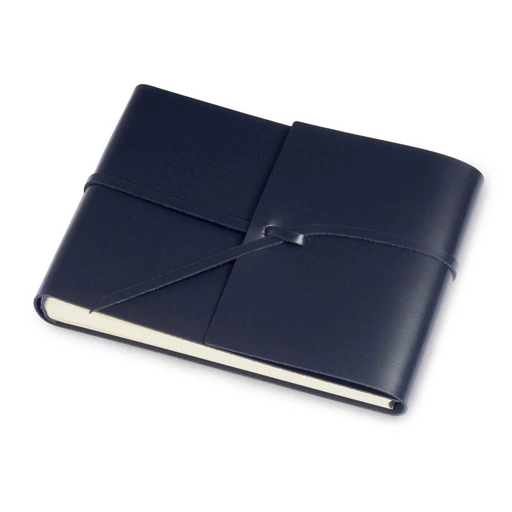 Photo Album, 25 pages, leather cover, 20.5x15 cm, dark blue