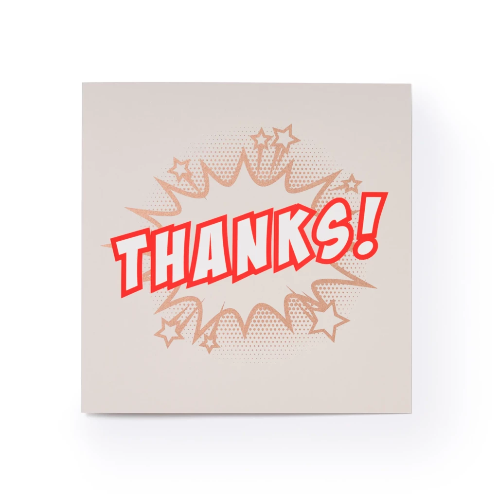 Greeting card "Thanks!"