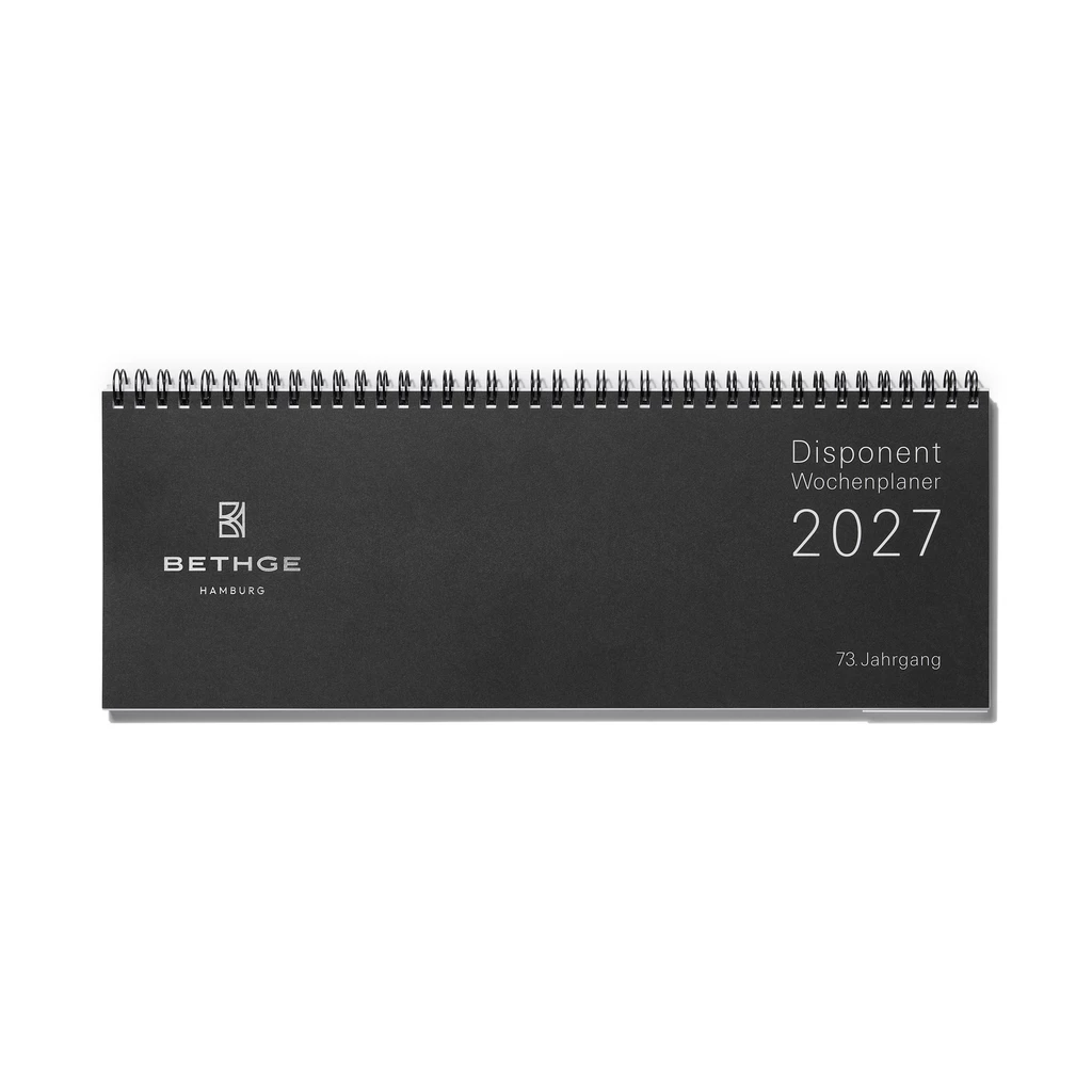Disponent 2027 Tischkalender Woche Notizen