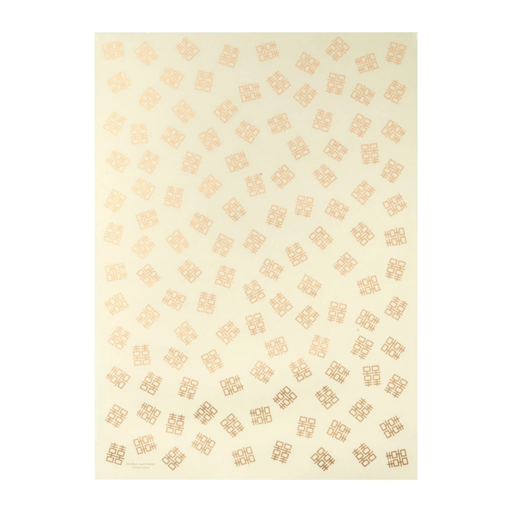Wrapping paper double happiness 50 x 70 cm, 3 sheets