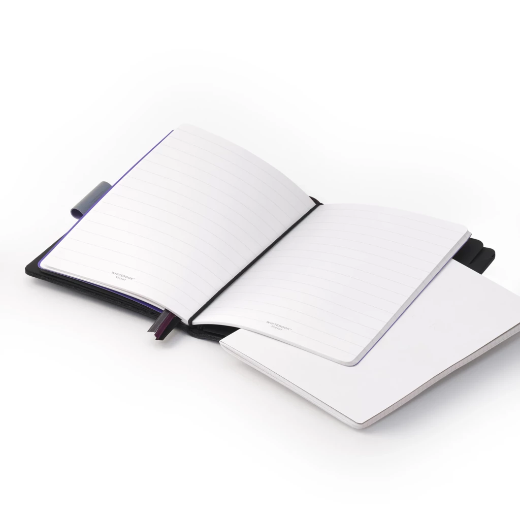 Whitebook, soft calf leather,  SX, black