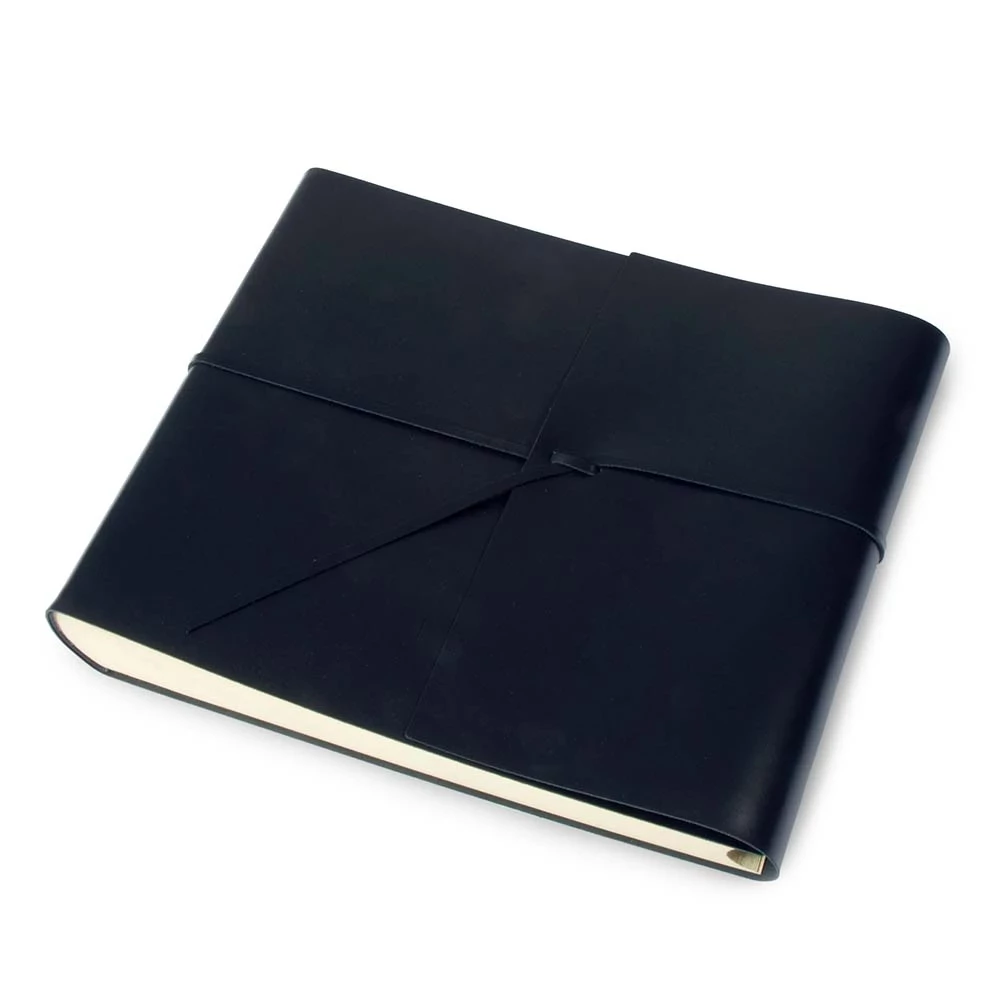 Photo Album, 50 pages, leather cover, 33x33 cm, dark blue