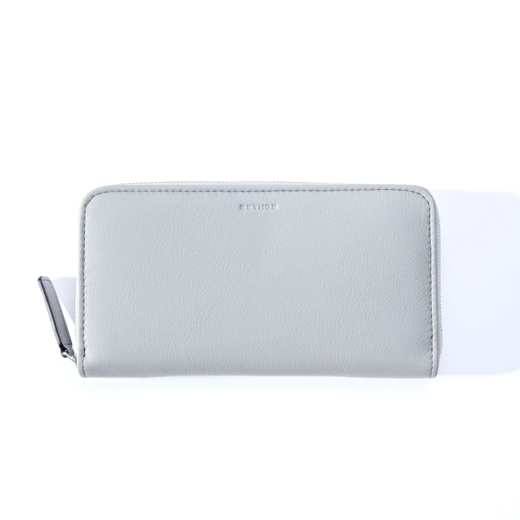 Wallet with Coin Pocket, Kollektion 1977, leather, granite