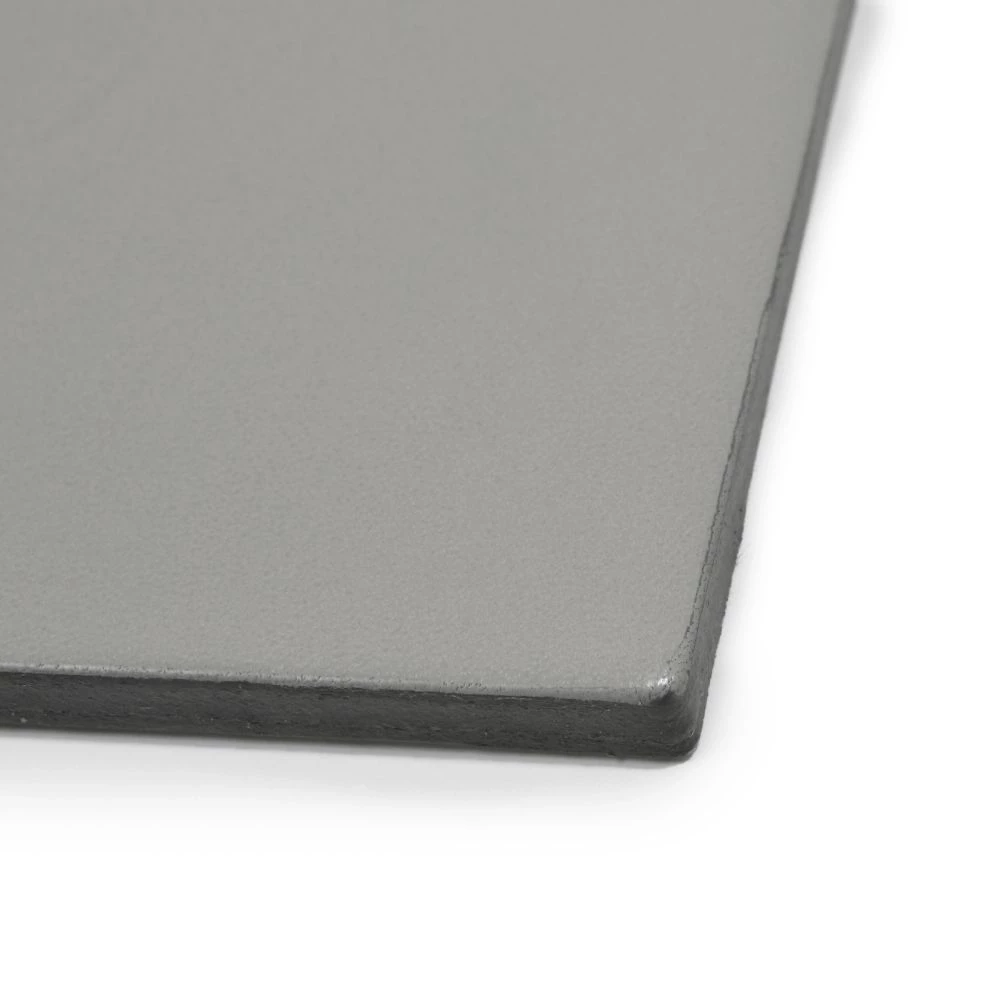 Mouse Mat, leather, 28 x 25 cm, grey