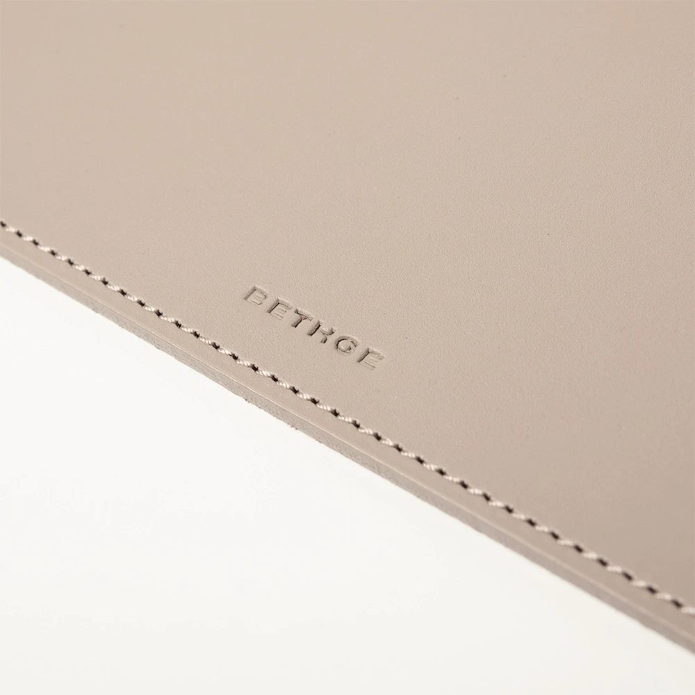 Desk Pad, leather, 61 x 39 cm, taupe