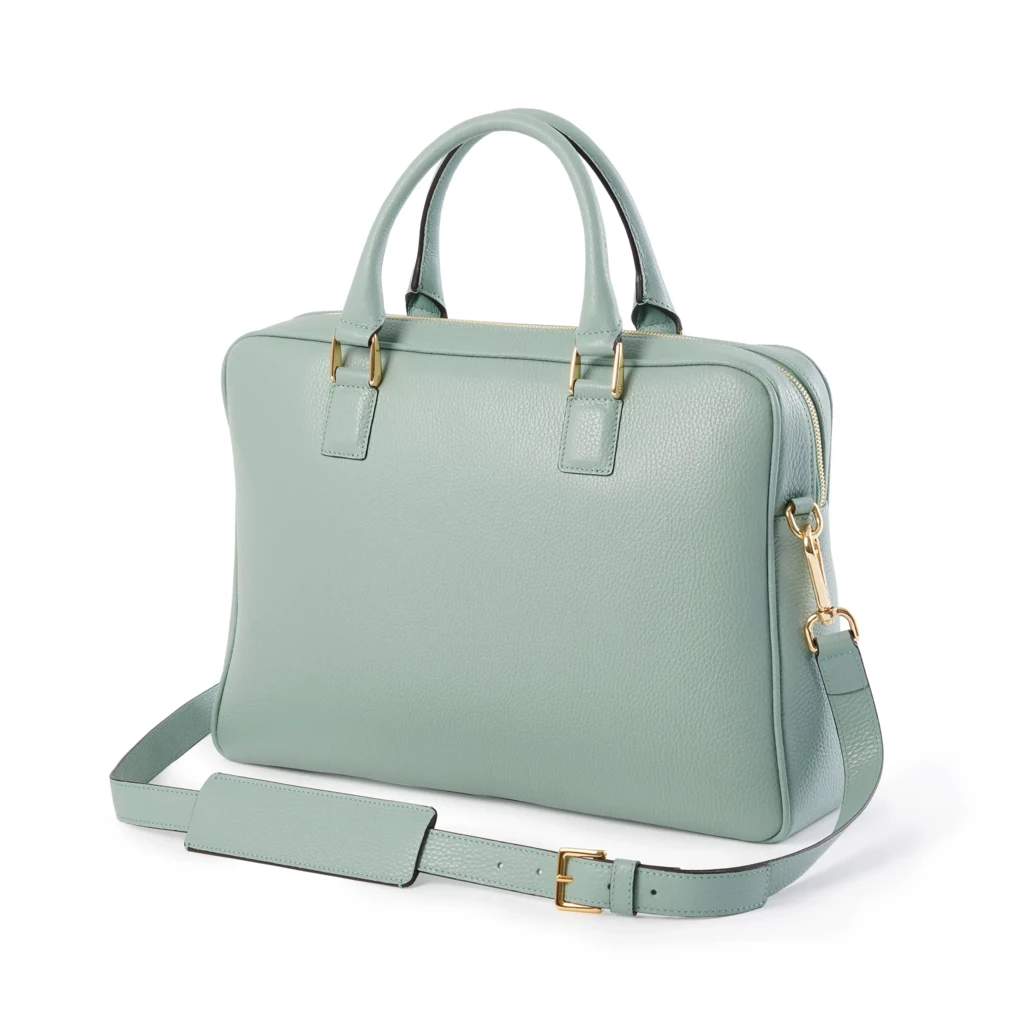 Briefcase Adri, leather, black