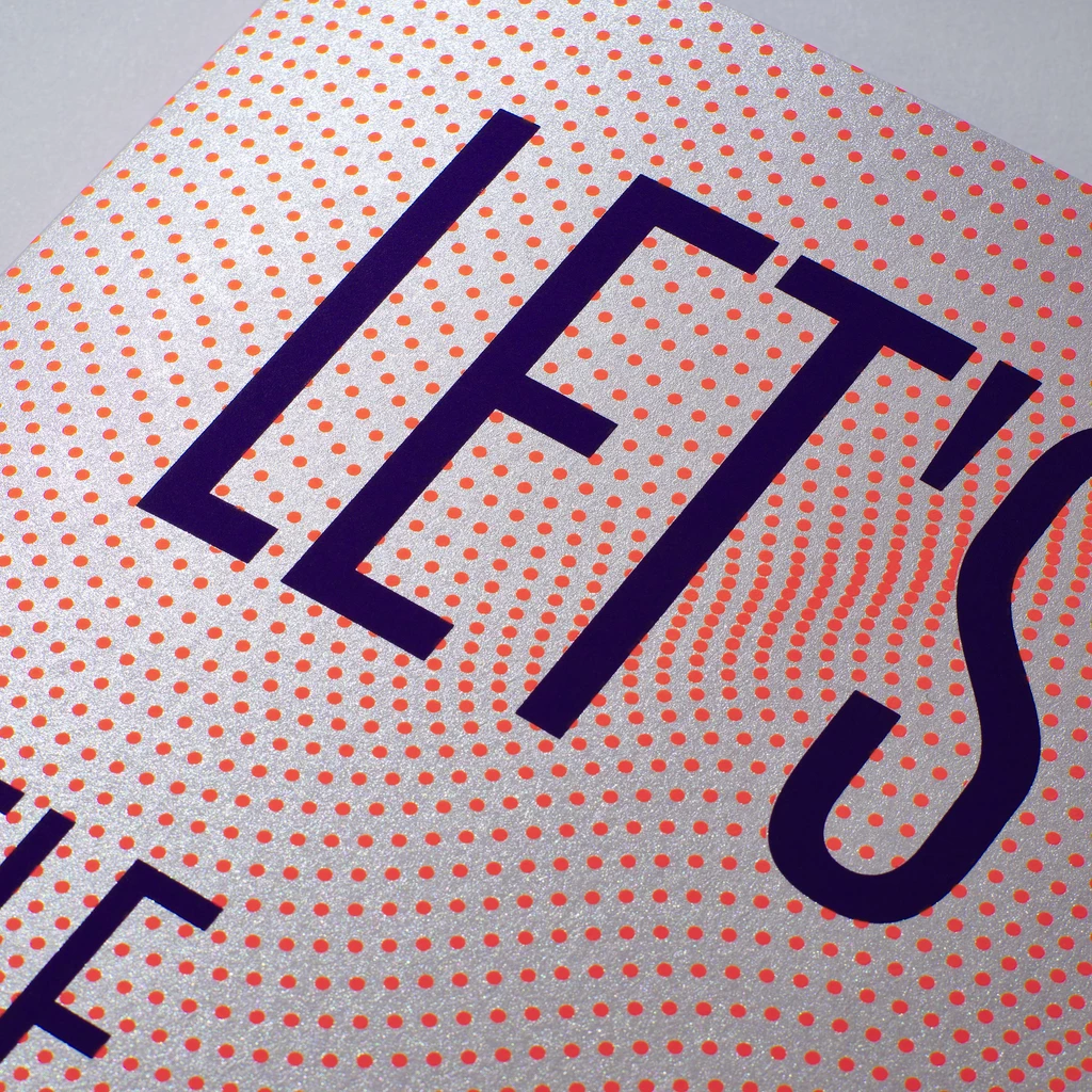 Greeting Card "Let's celebrate" Dots	 