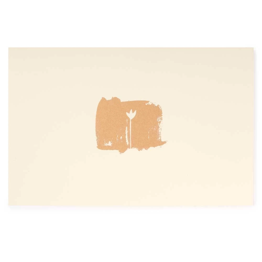 Greeting card poetry lonely tulip
