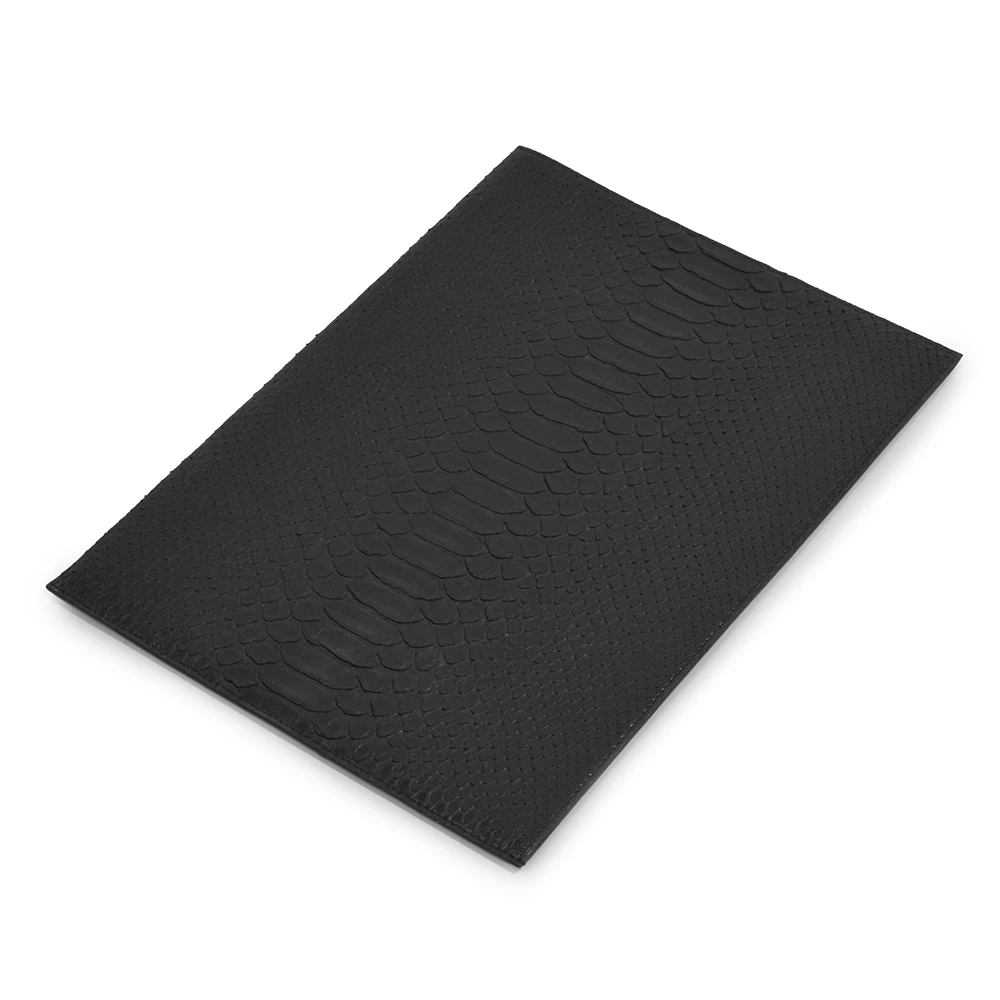 Document folder Briefecke A4, python leather, grey