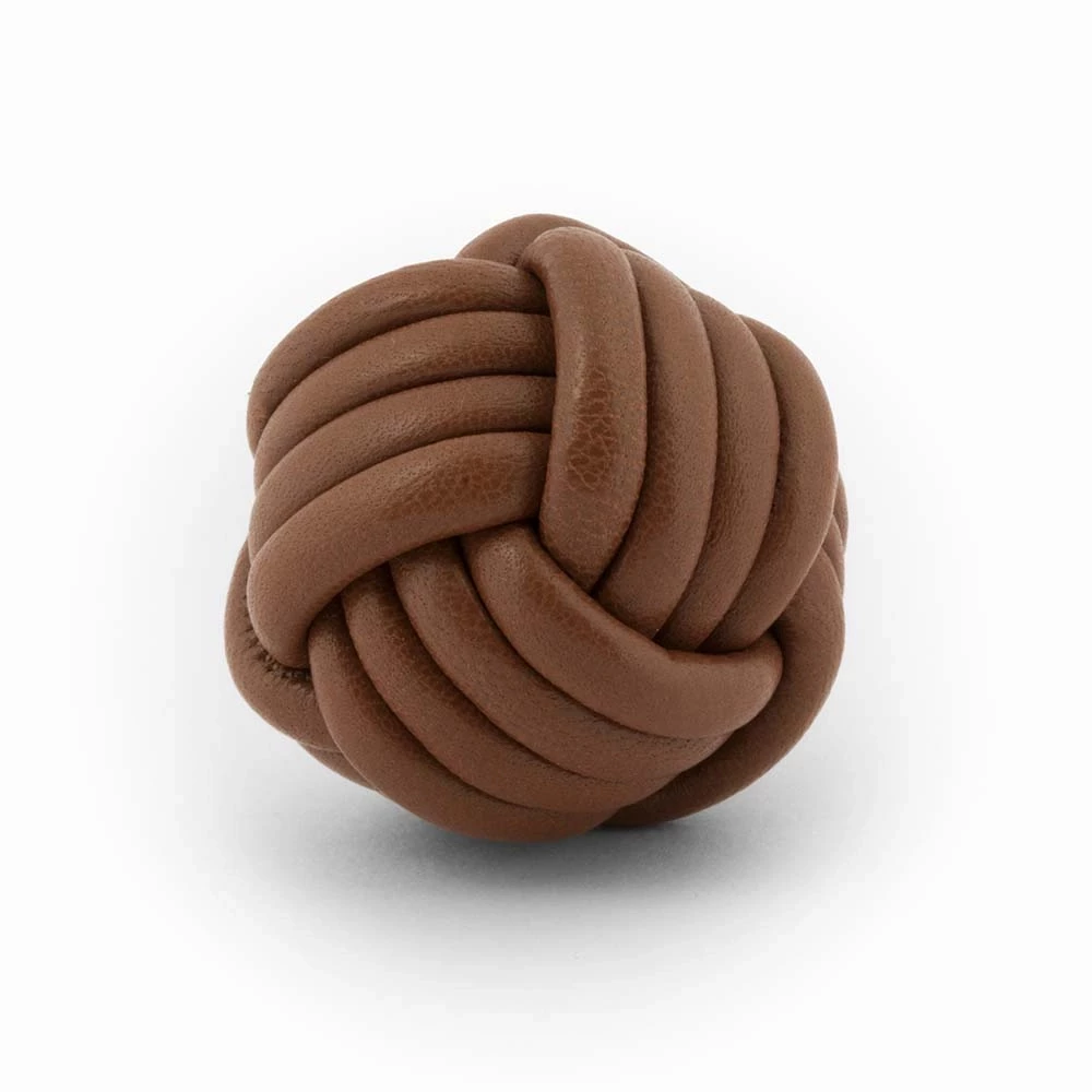 Key Ring Knot, nappa leather,  praline