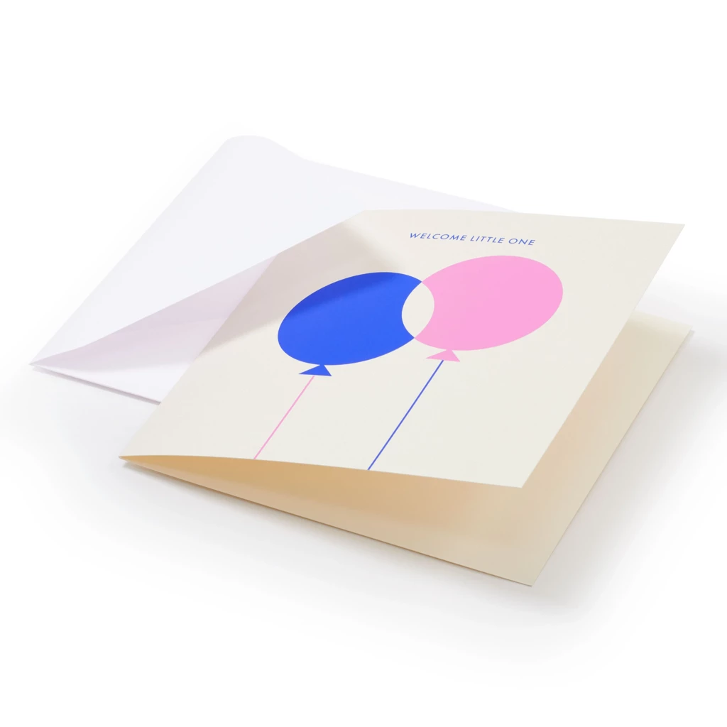 New Year's card confetty, square