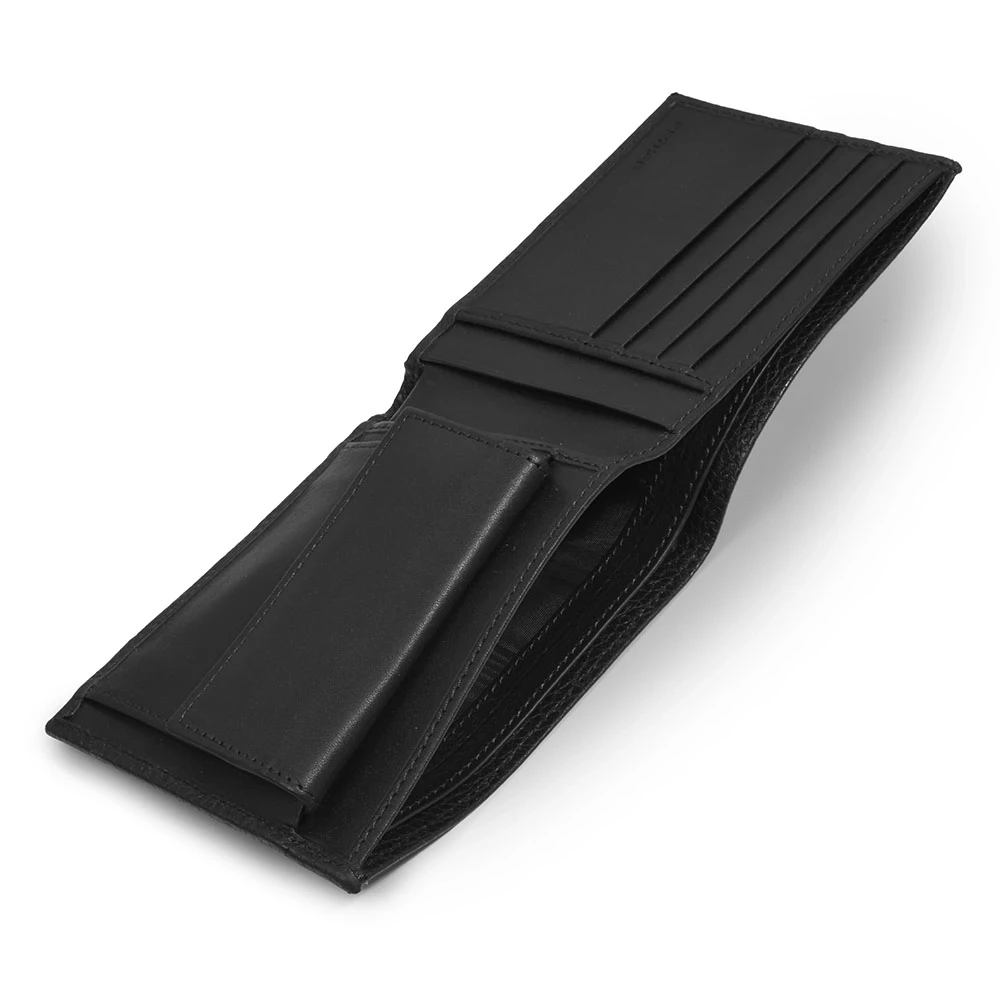 Wallet with Coin Pocket Adri,  leather, wide, black