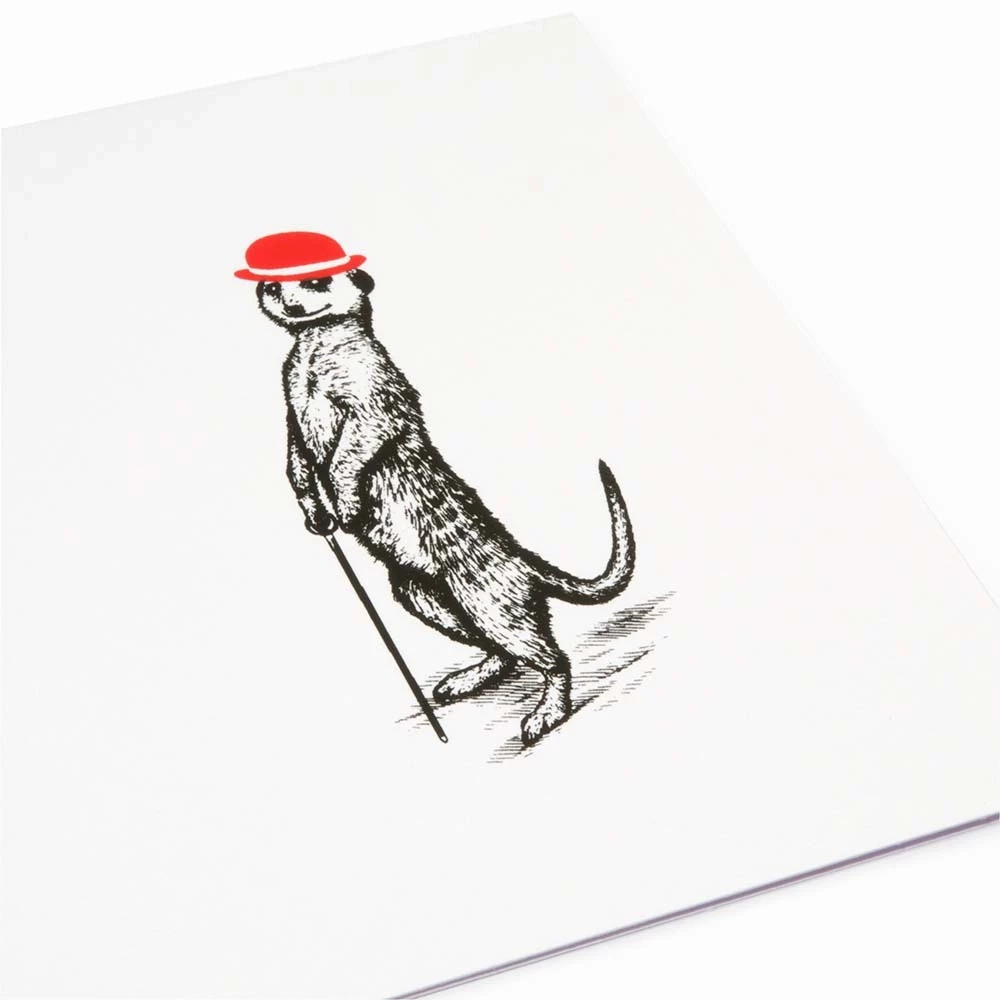 Christmas card meerkat