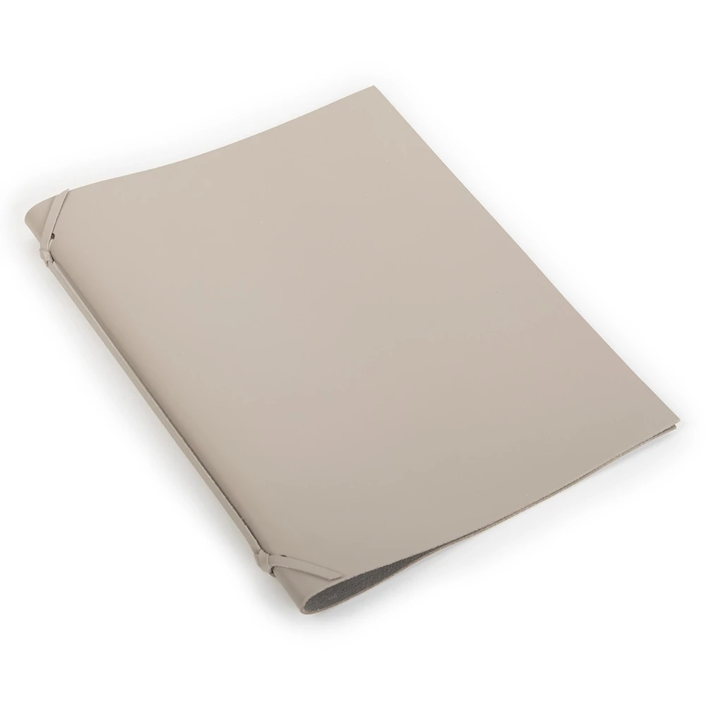 Presentation Folder Sottomano, leather, small, taupe