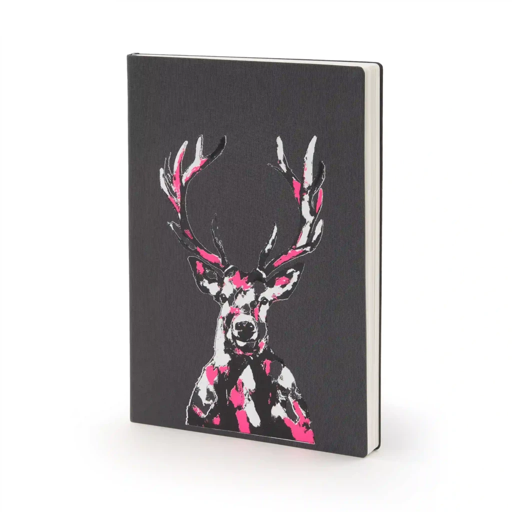 Hirsch Notebook A4, plain, granite