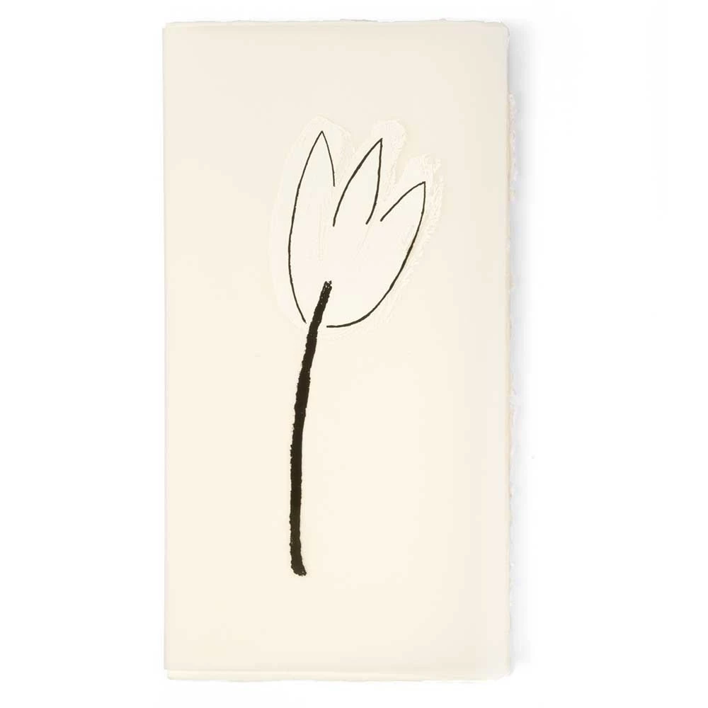 Greeting card tulip laid paper