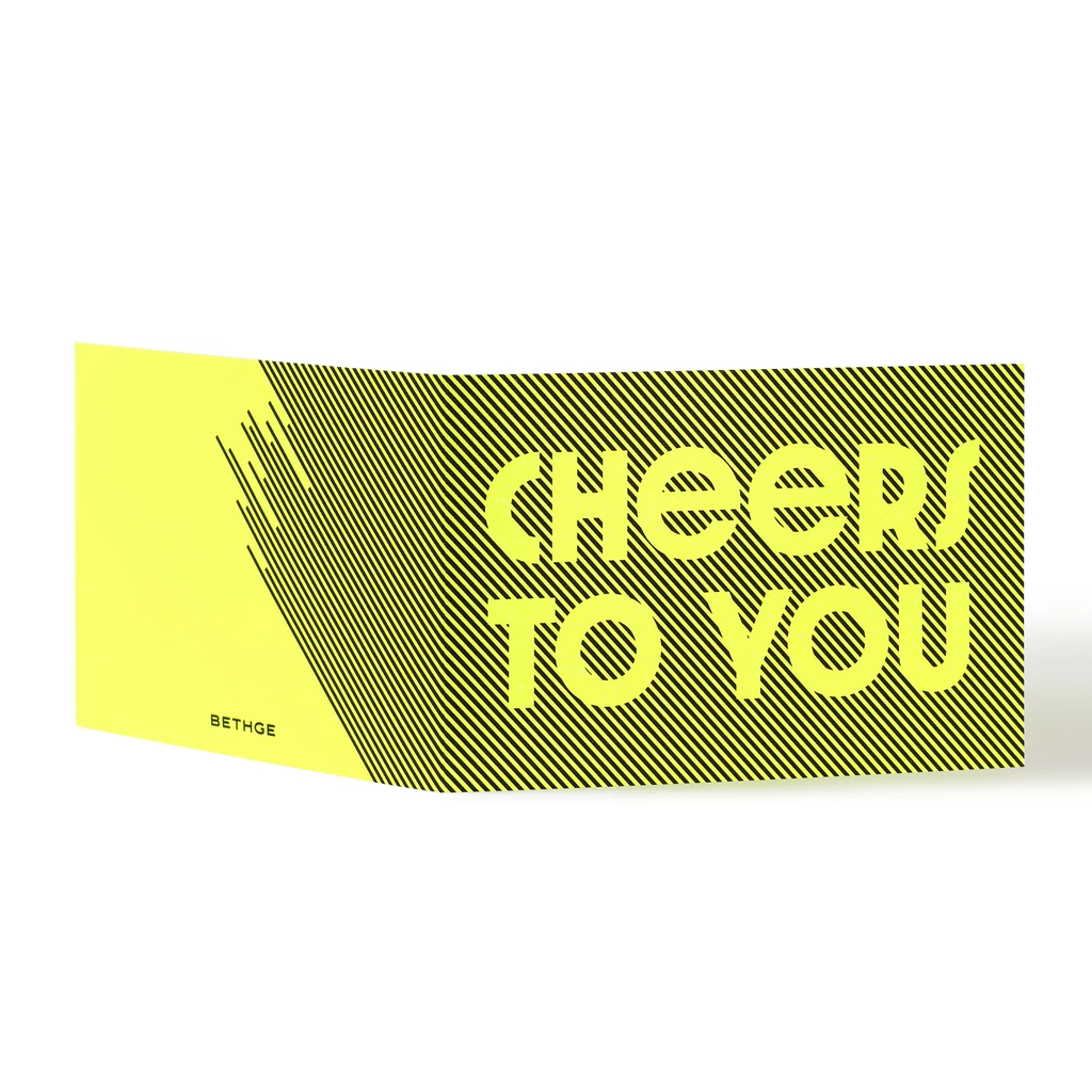 Greeting Card Glow Cheers to You 
