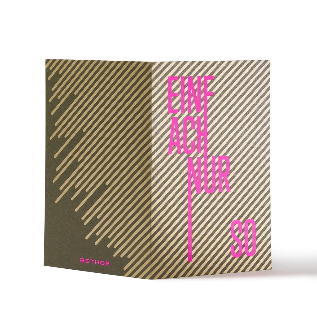 Greeting Card "Einfach nur so" Lines