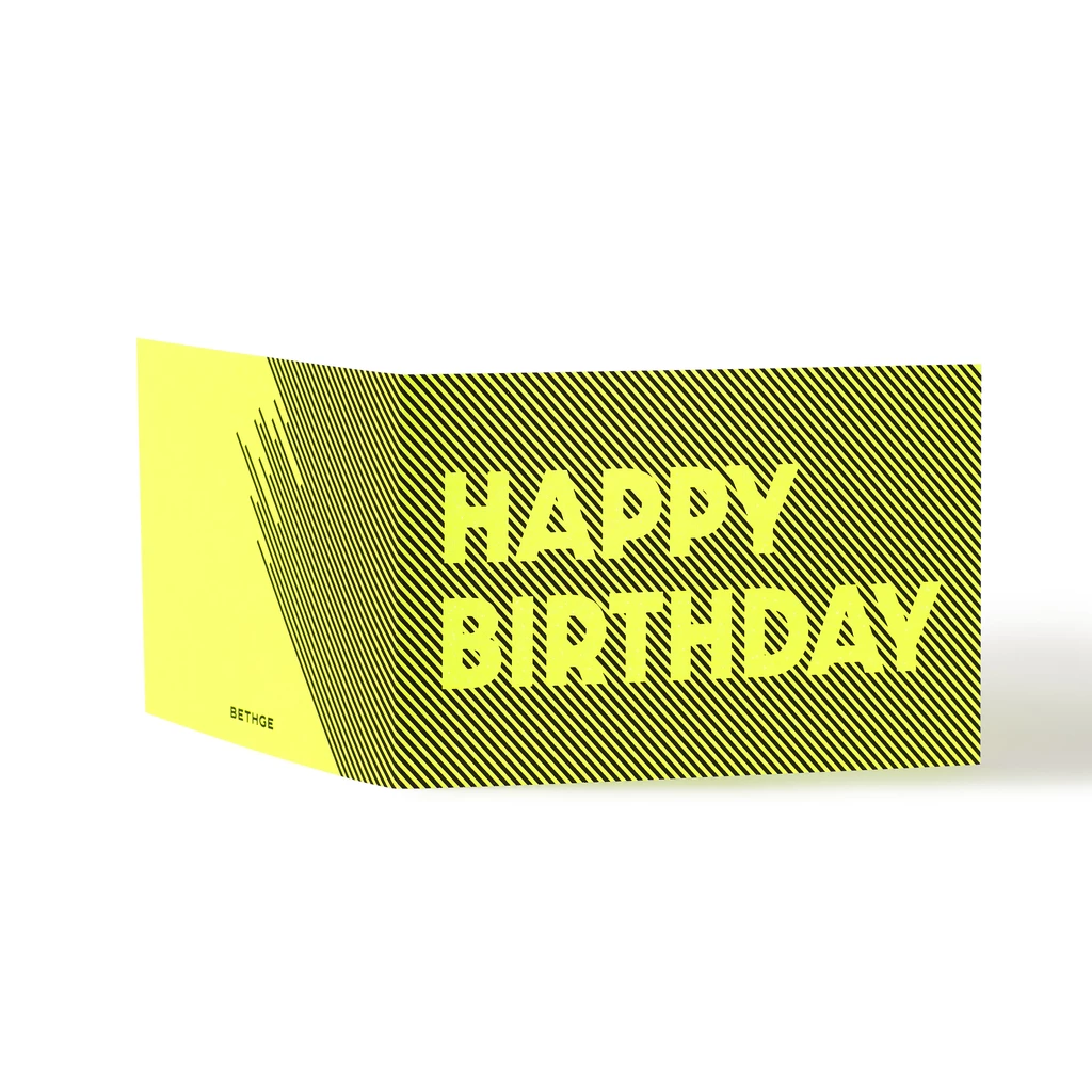 Greeting Card "Happy Birthday" Glow 