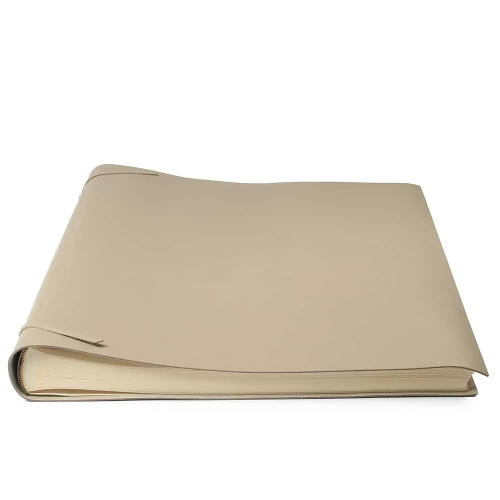 Photo Album, 50 pages, leather cover, 45x45 cm, taupe