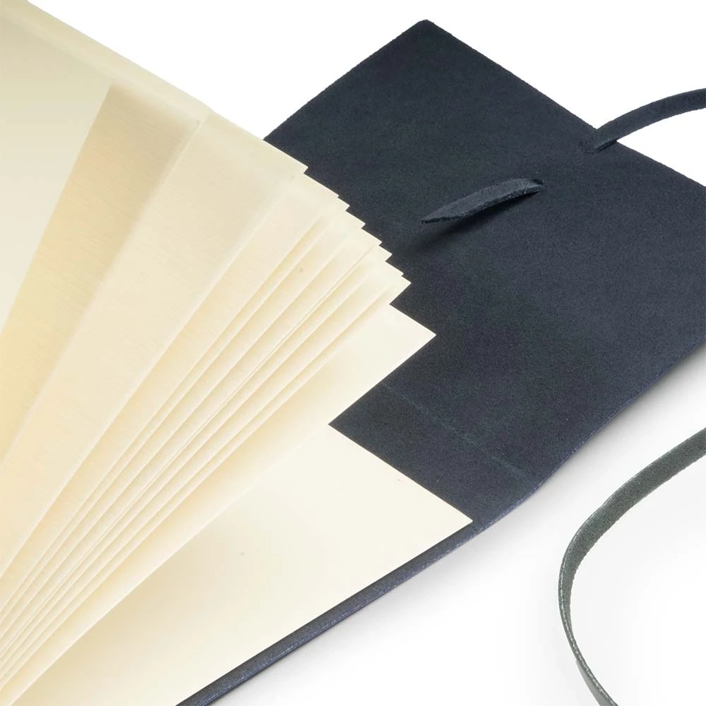 Photo Album, 25 pages, leather cover, 20.5x15 cm, dark blue