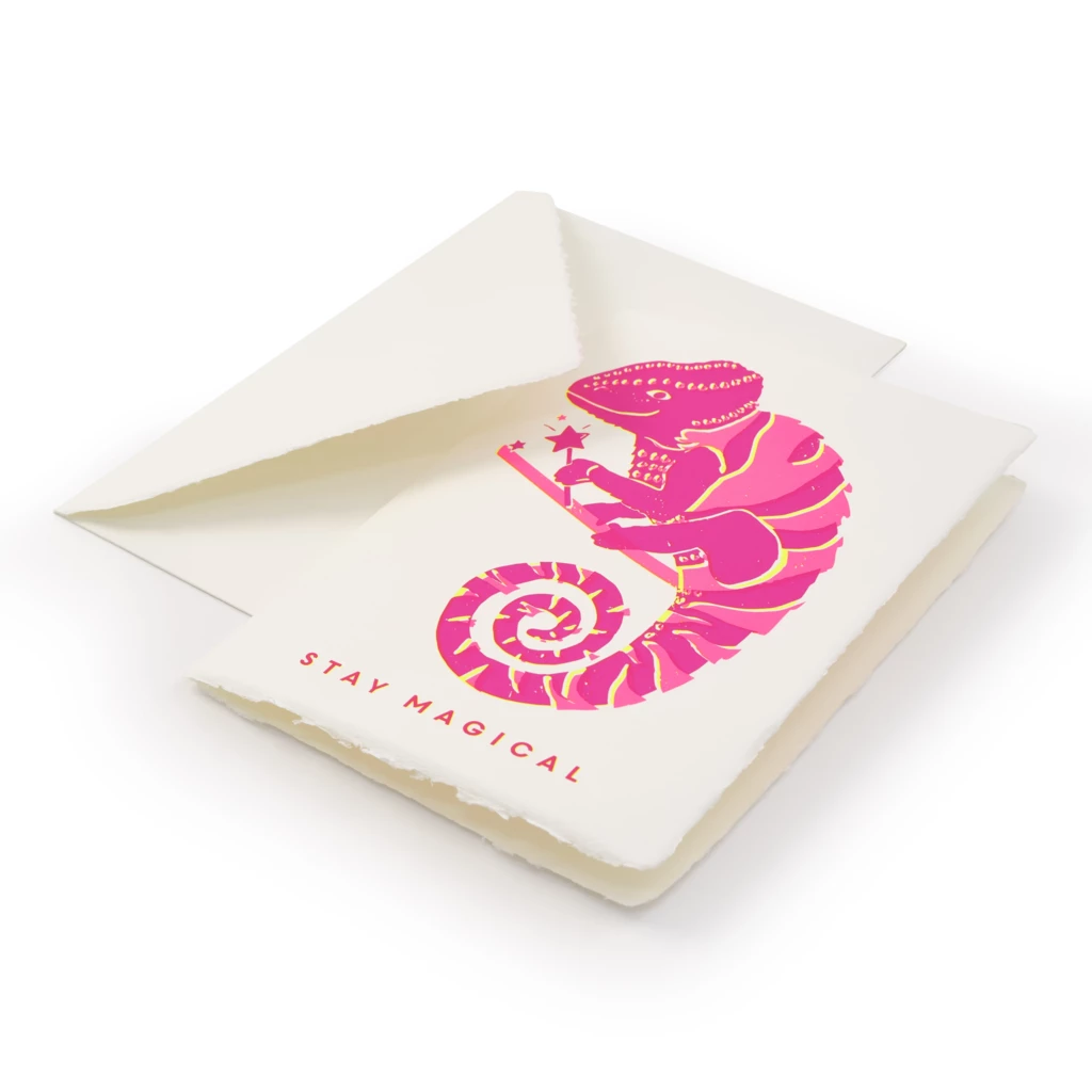 Greeting card Stay Magical, laid paper