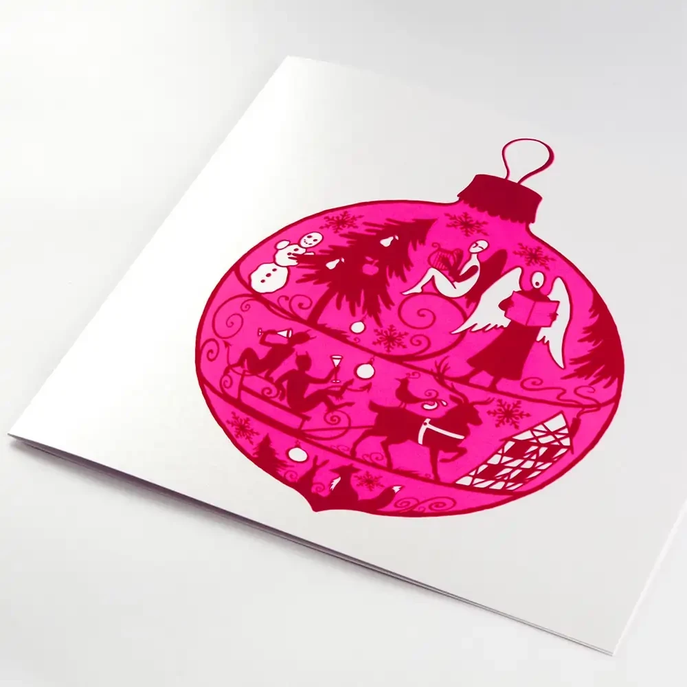 Christmas card fairy light pearl