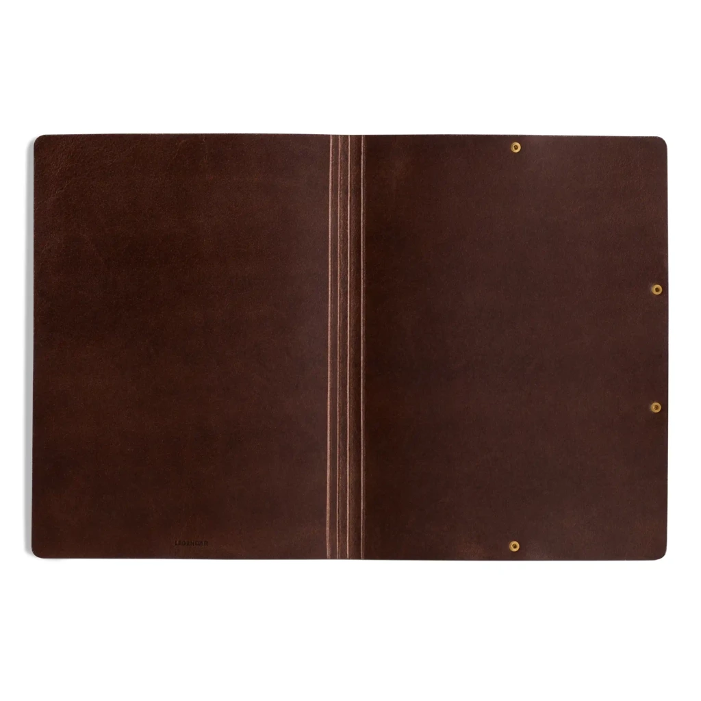 LEGENDÄR HYDE Presentation Folder, A4, leather, dark brown
