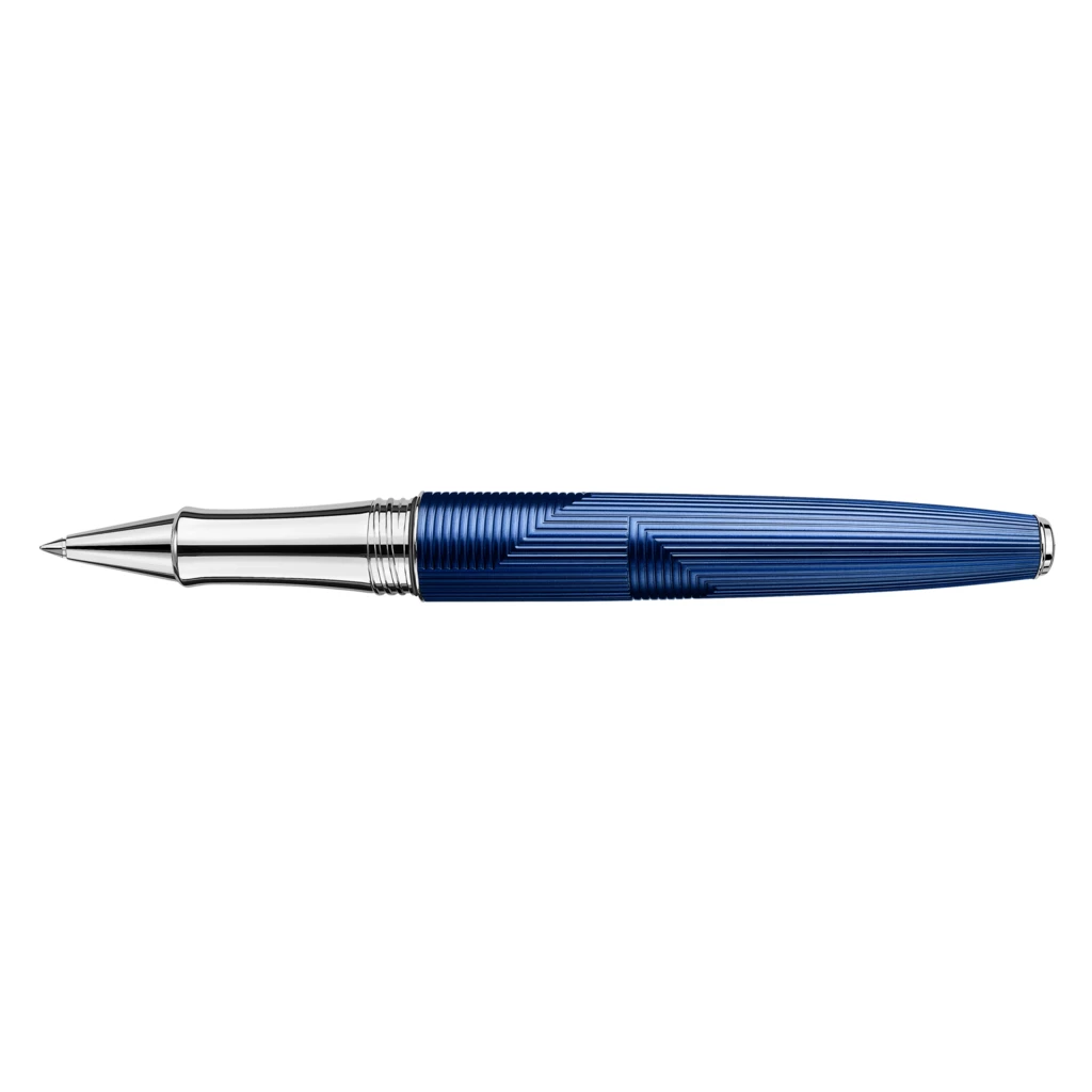 caran_dache_tintenroller_leman_bleu_marin_rhodiniert_2 Caran d'Ache Léman Bleu Marin Rollerball, rhod-plated