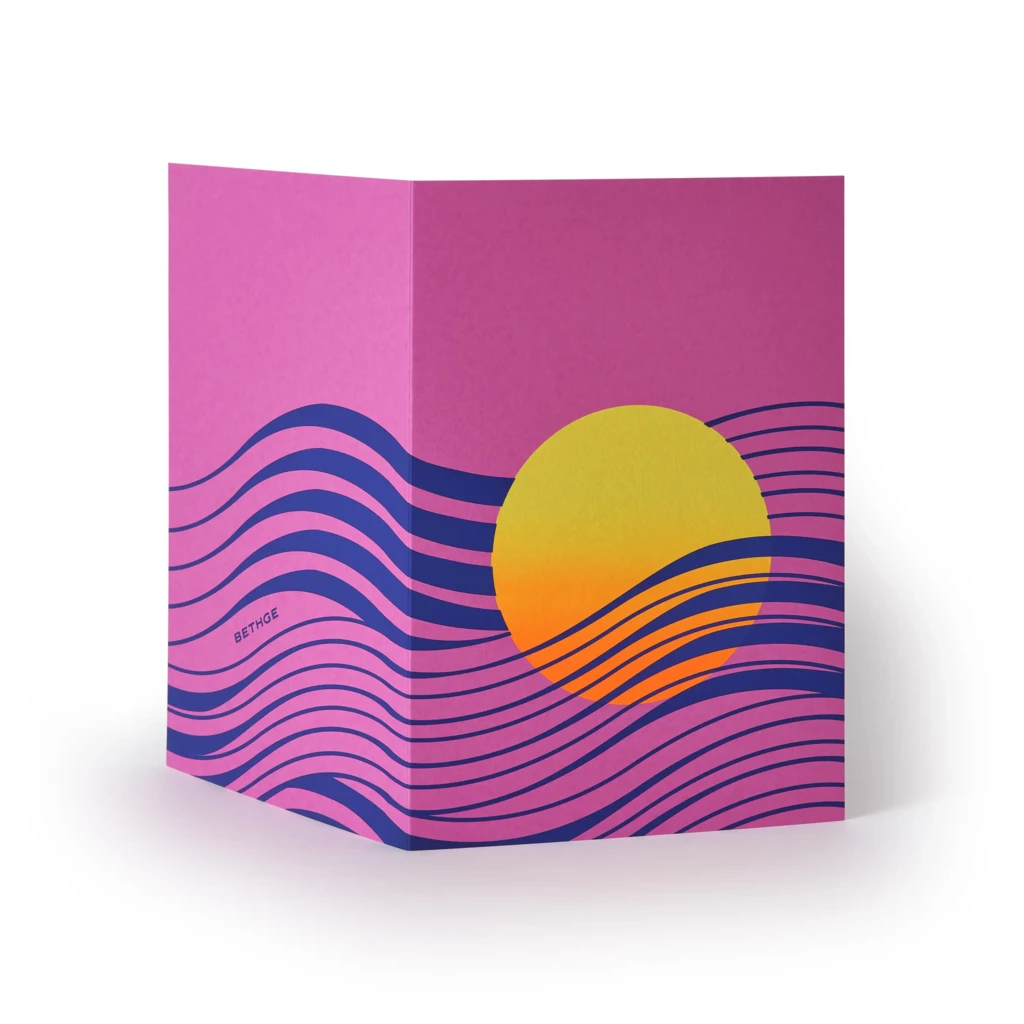 grusskarte_waves_3 Greeting card Waves"