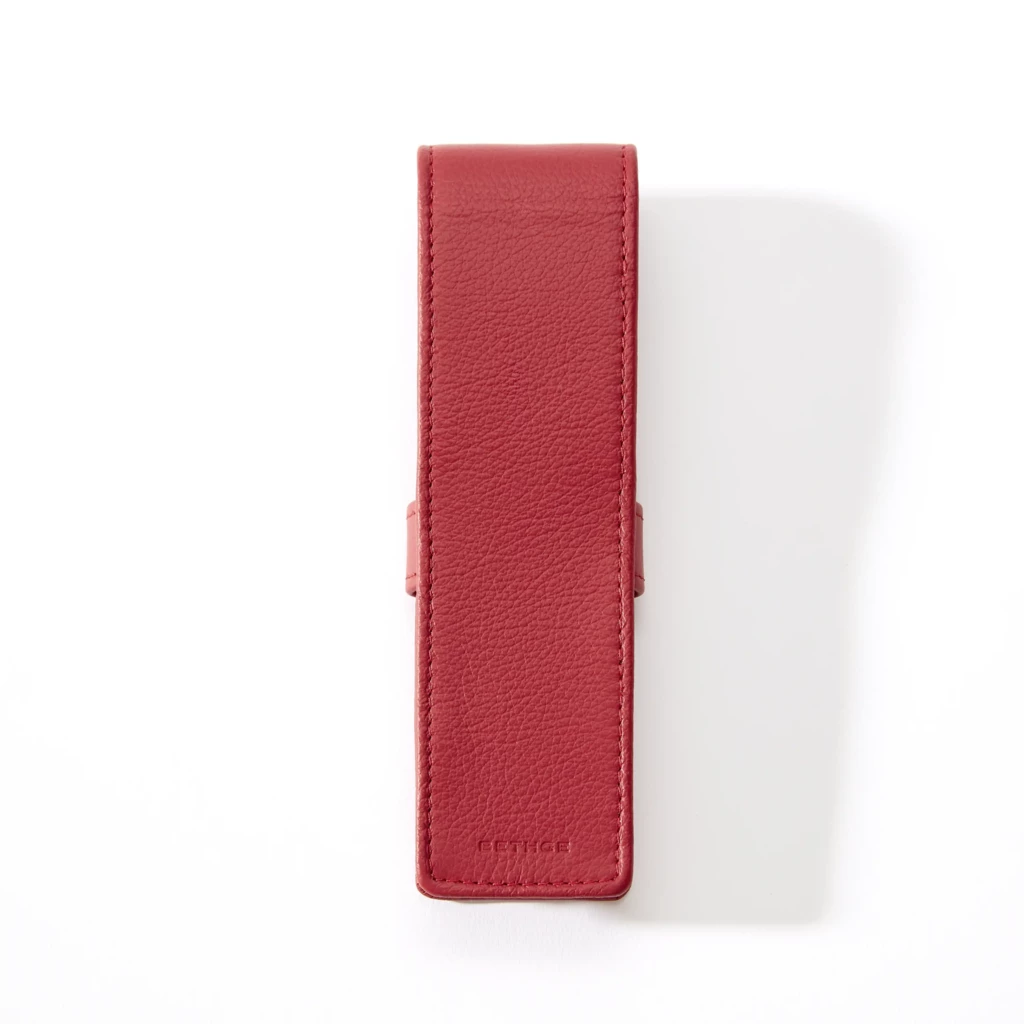 Pen Case for 2 Pens, Kollektion 1977, leather, red