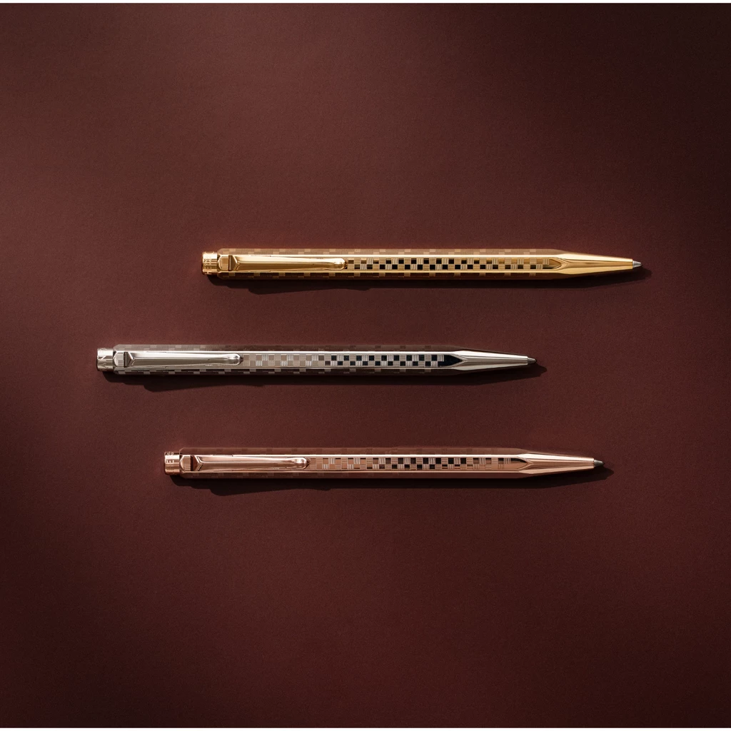 Caran d'Ache - Ecridor Damier - Kugelschreiber - Vergoldet