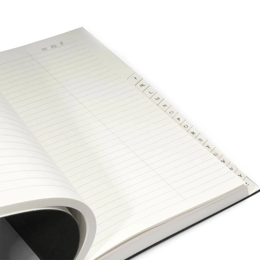 Refill address book A5, black