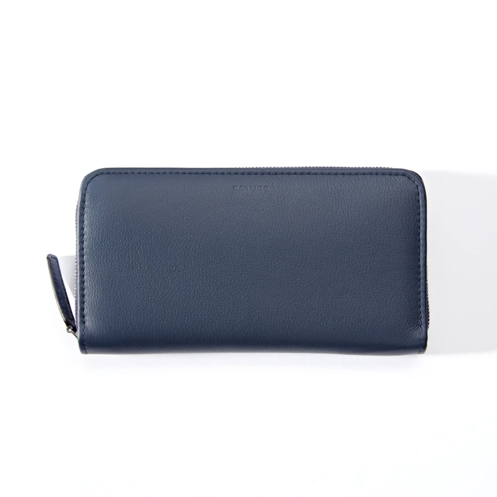 Wallet with Coin Pocket, Kollektion 1977, leather, blue