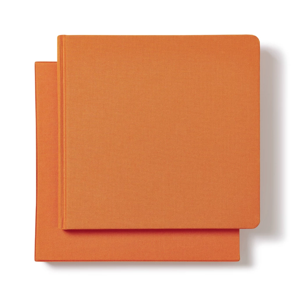 Guest Book 180 pages orange linen 