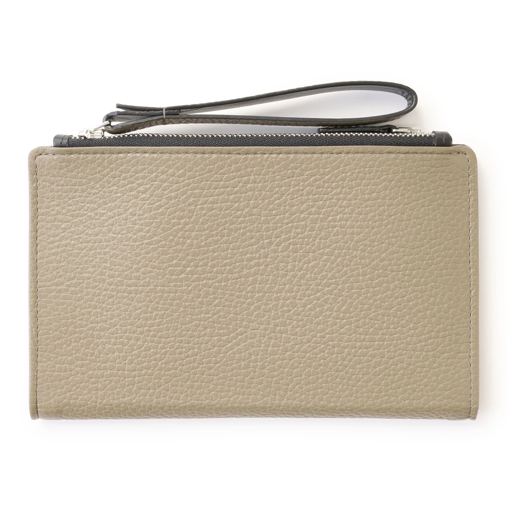 Bethge - Leather Wallet - Double Zip - Adri - Taupe