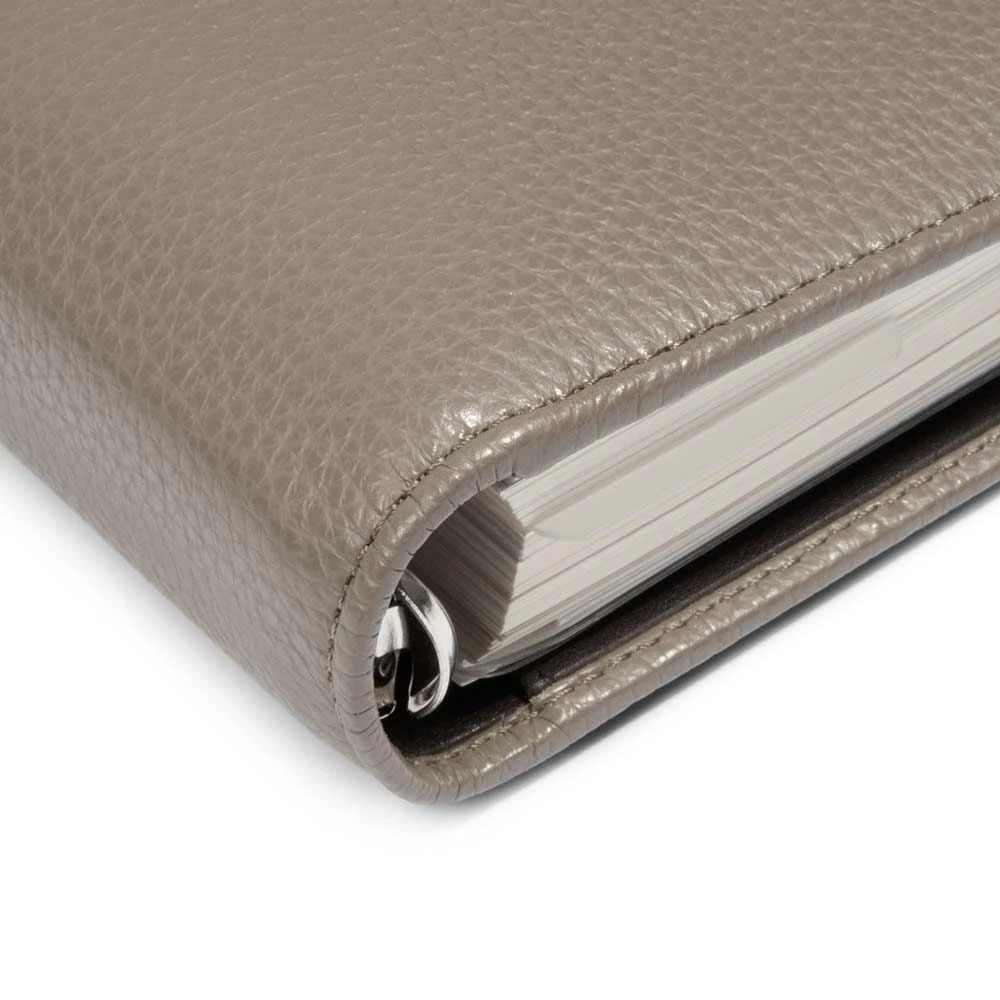 Daily Planner Adri, leather, taupe