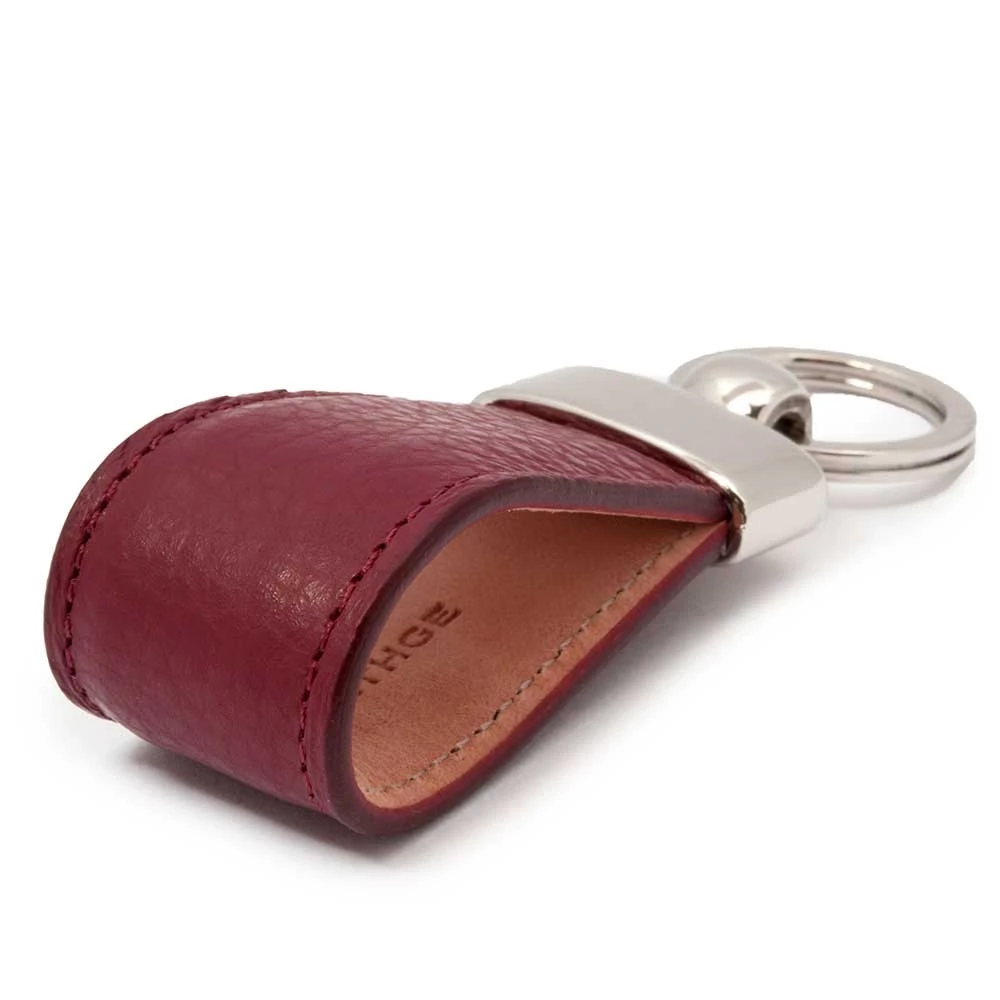 Key Ring Adri, leather, dark red