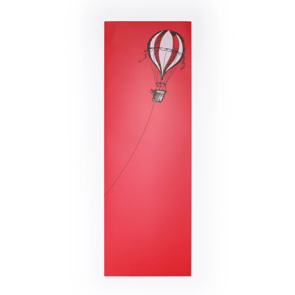 “Little Santa” Hot Air Balloon Christmas Card – Red