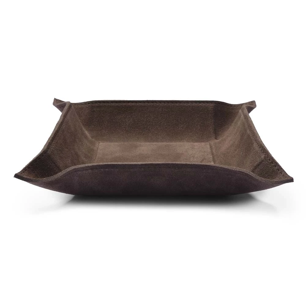 leder_taschenleerer_quadratisch_leder_suede_3 Valet tray square, suede leather, 20 x 20 cm, bordeaux