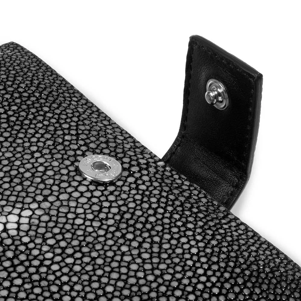Pocket Organiser, stingray leather, black
