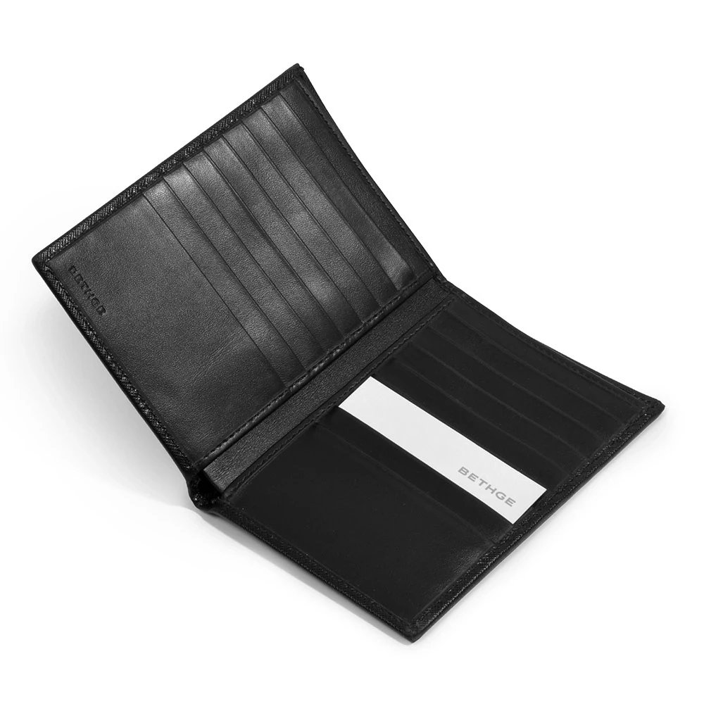 Slim Wallet, 16 cc, Saffiano leather, black