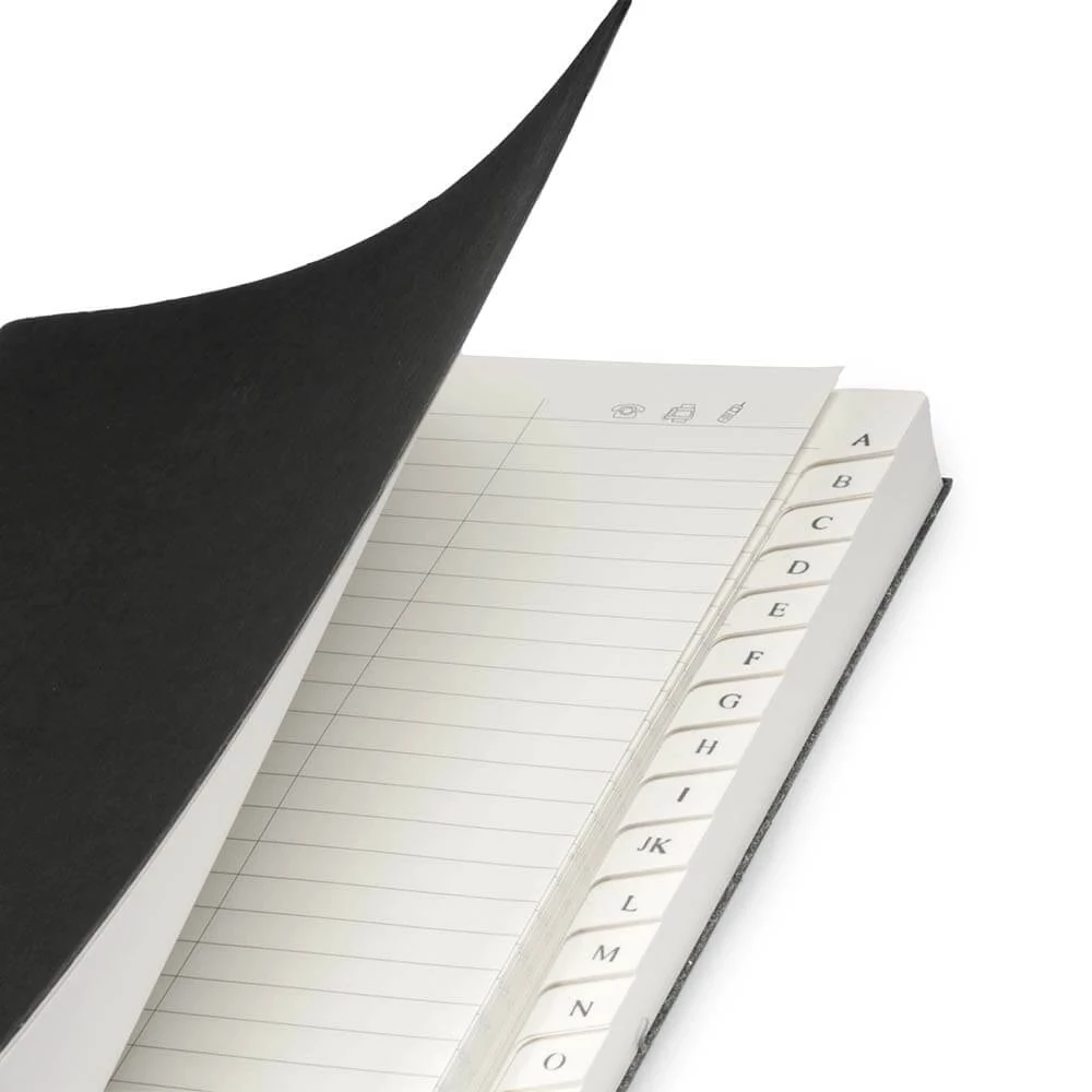 Refill address book A5, black