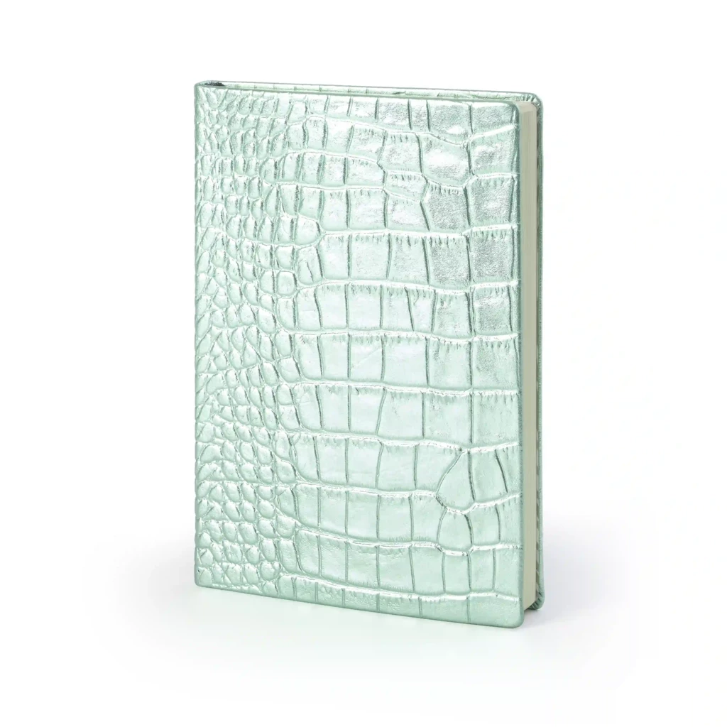 Notebook A5, leather, Wild Mint, ruled