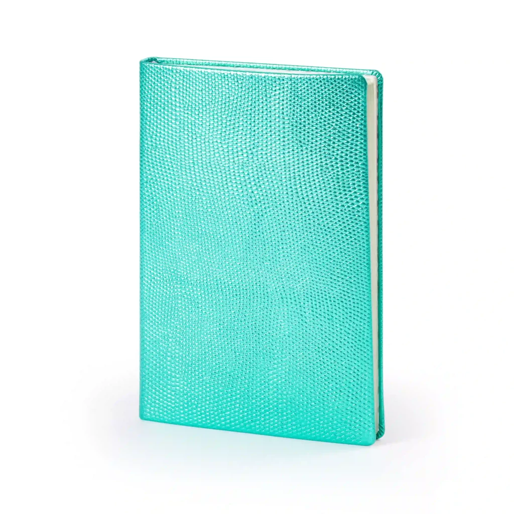 Notebook A5, leather, Mint, blank