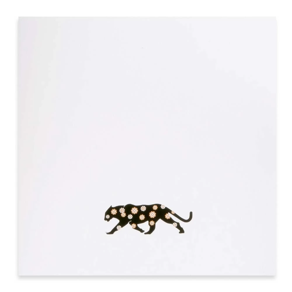 Greeting card primrose panther