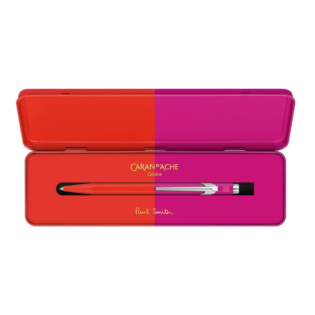 Caran d'Ache 849 Paul Smith 4 Ballp. Pen, warmred/melrose