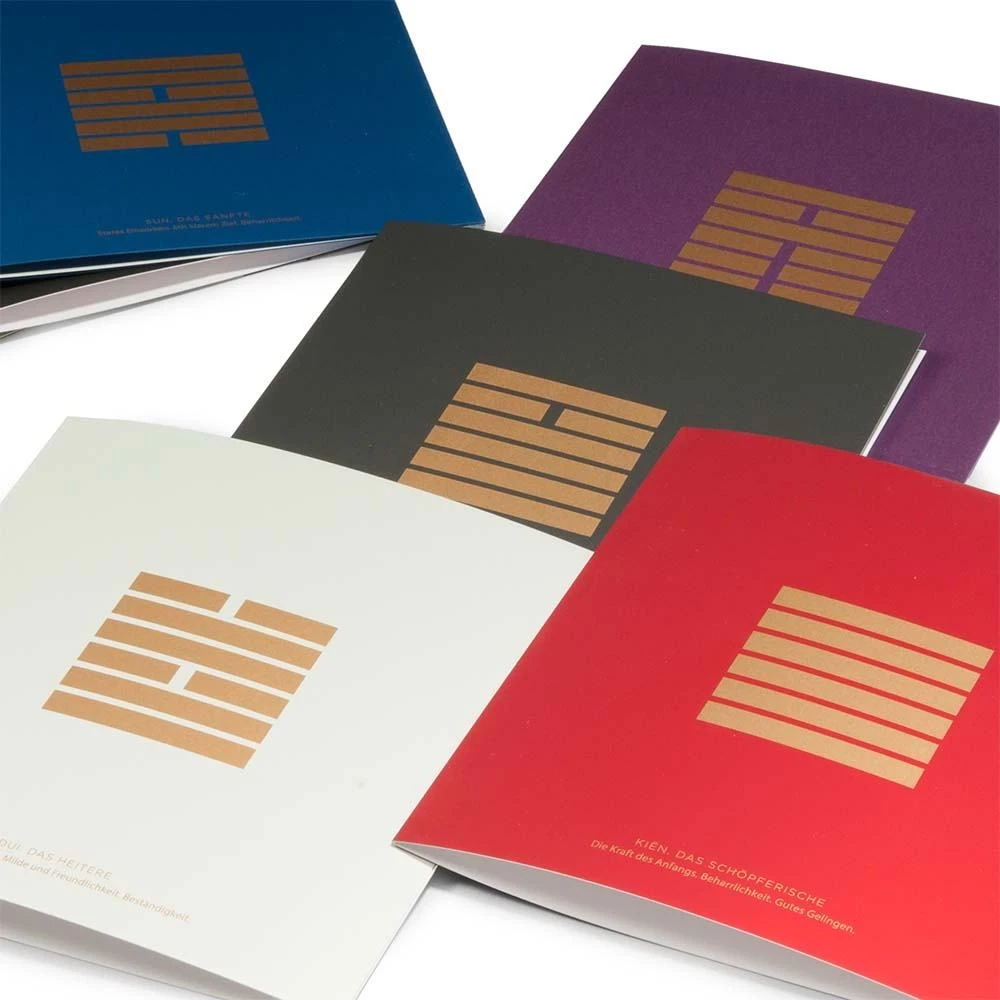 Greeting card set I GING with 8 folding cards