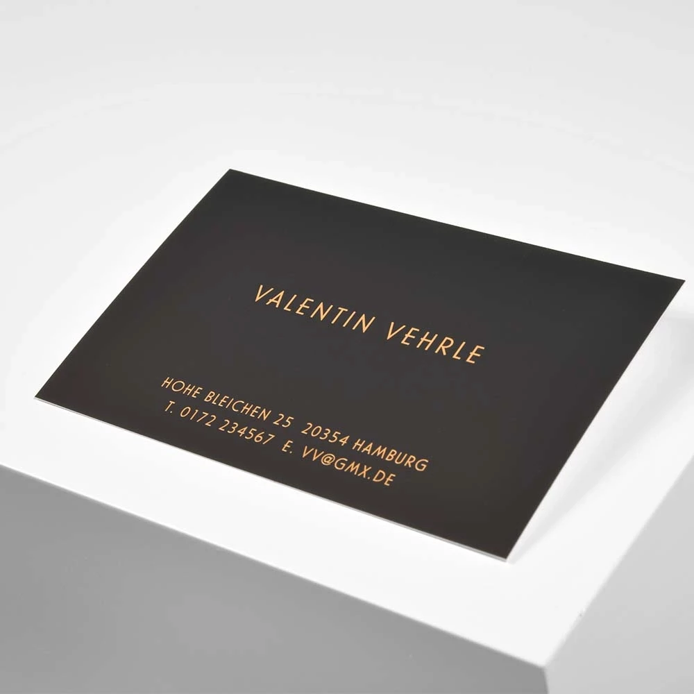 100 custom business cards, Valentin Vehrle